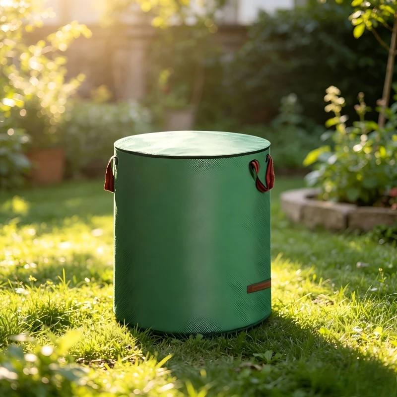 Garden Leaf Bags with Lid Lawn Weeds Collection Storage Bags Reusable Yard Grass Debris Leaf Collecting Sacks Outdoor Gear