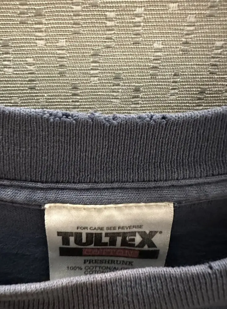 VTG PLASTIK ANIME 90S SHIRT MEN'S XL DOUBLE SIDED Tultex Blue Short Sleeve