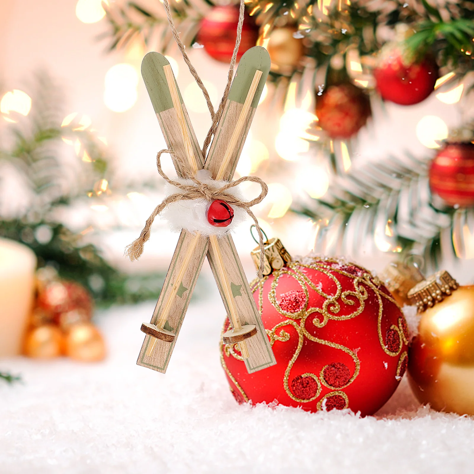 北欧のクリスマスのそりの装飾品,ヴィンテージの装飾モデル,木製のサンタの装飾,屋外の休暇