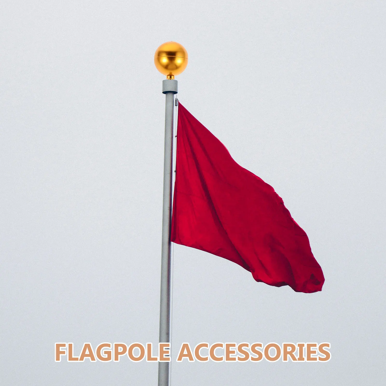 

1Set Flag Pole Mounting Clips - Garden Flag Secure Clips with Weatherproof Durability for Outdoor Yard Balcony Decorative