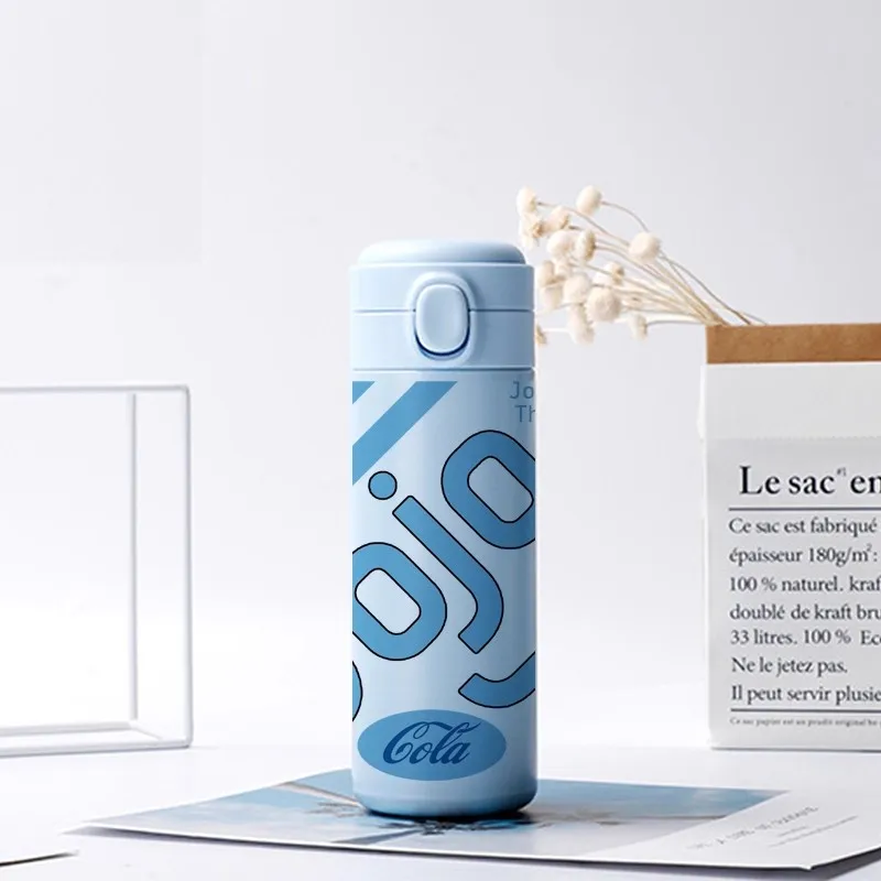 

420ML Water Bottle Various Styles Pink White Vacuum Cup Stainless Steel Juice Milk Tea Car Mugs Gifts