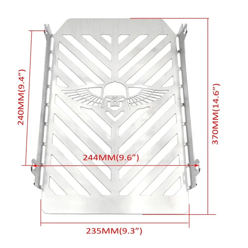 Radiator Grille Cover Guard Protector For Kawasaki Vulcan VN 1500 Skull Wing Aftermarket Motorcycle Parts