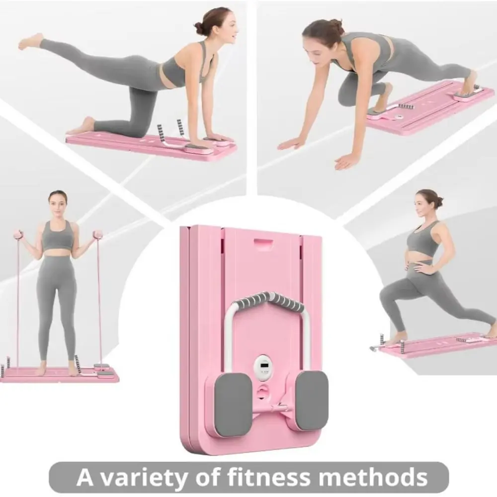 

Leg & Arm Toner Fitness Abdominal Exercise Board Foldable Adjustable Home Exercise Equipment Portable with Tension Rope