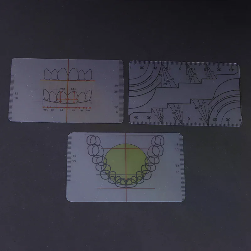 Dental Lab Denture Drawing And Alignment Dental Ruler T-Shape Examination Symmetry Measurements Multifunctional Dental Tools