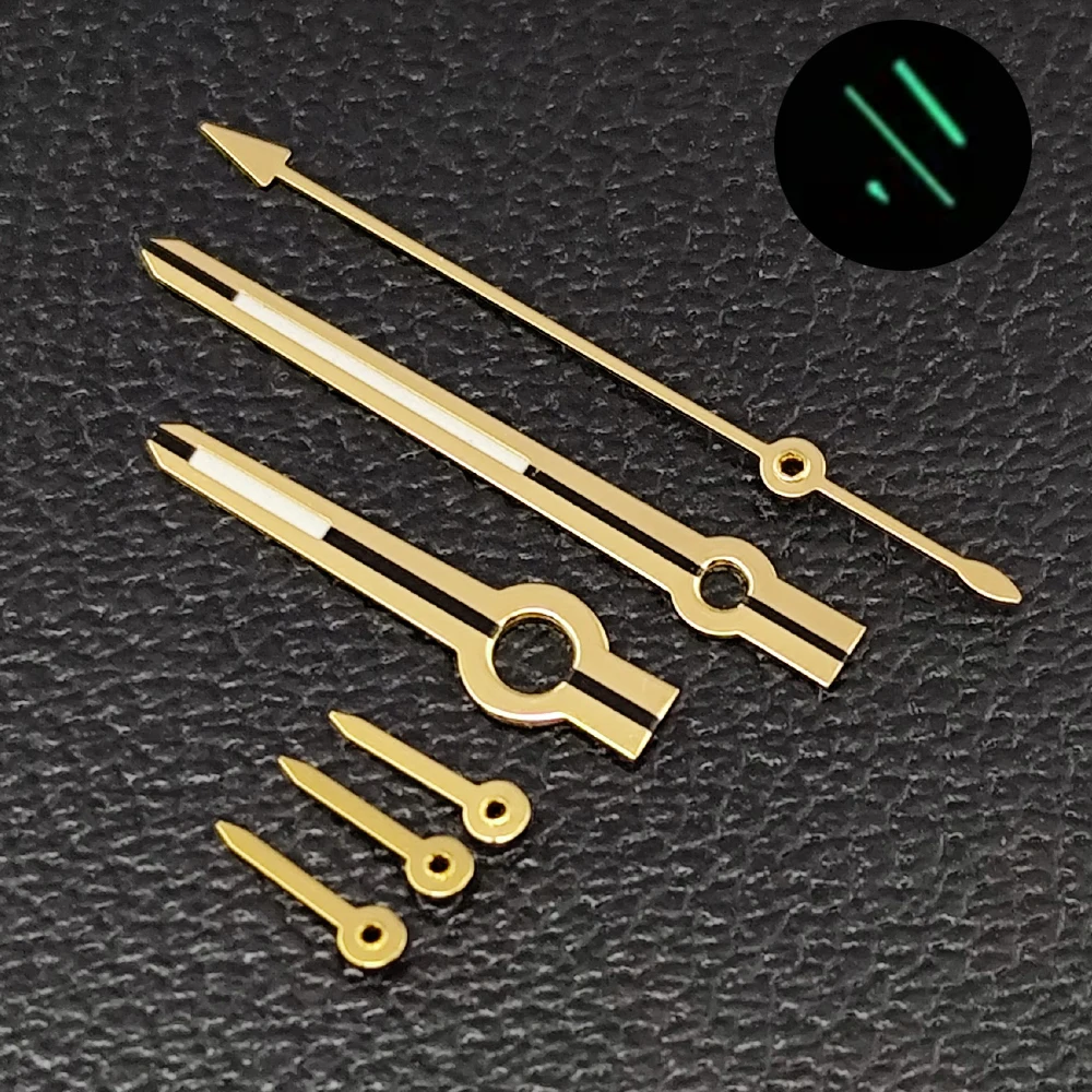 Silber/Gold VK63 Uhrzeiger Passend für VK63 Quarzwerk Uhrzeiger Passend für VK63 Zeiger 6-Pin Grün Leuchtend Uhrenzubehör – Detail 6