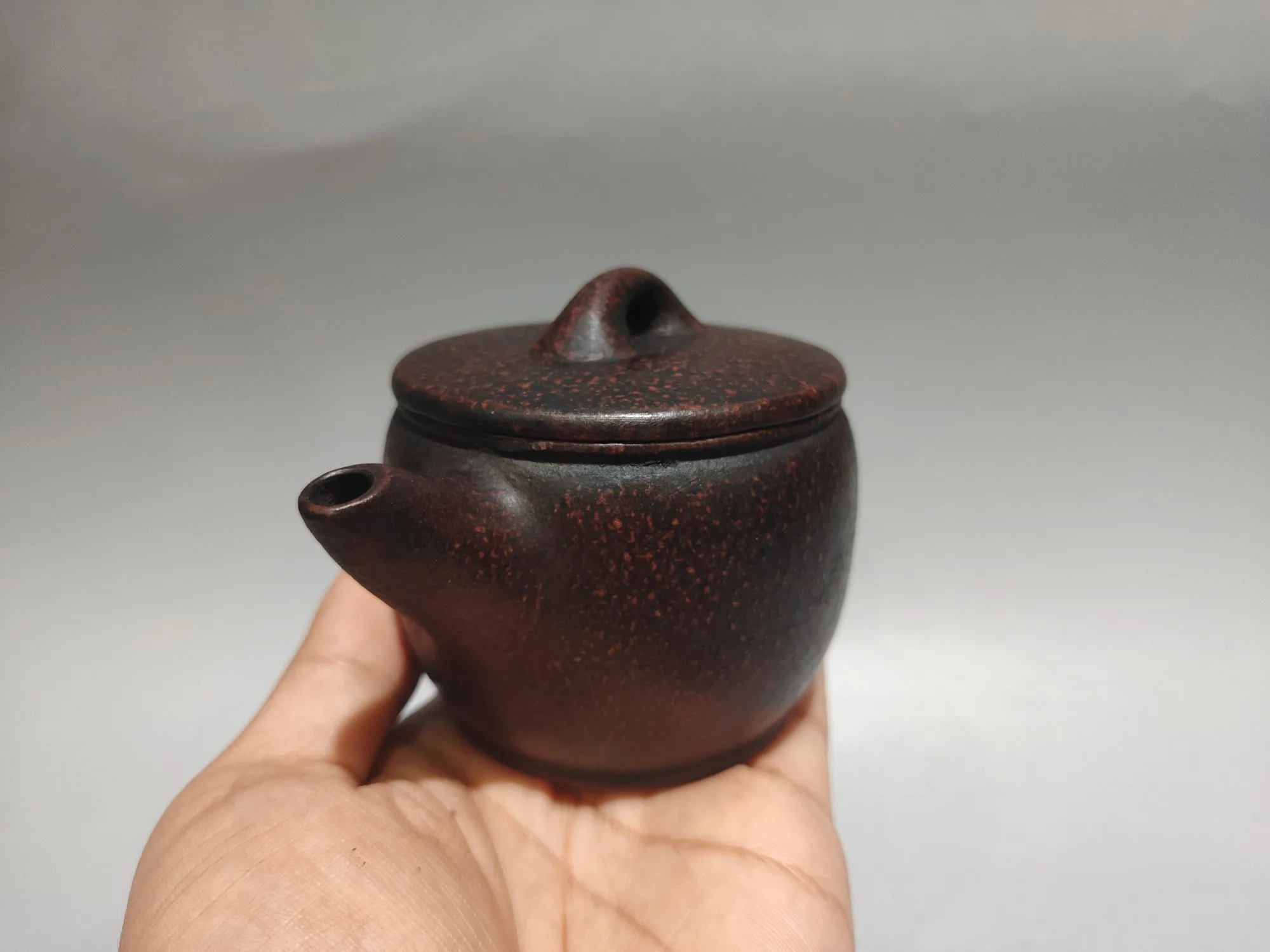 Purple teapot Yixing Purple Clay Teapot Ancient copper sand mud Small piece Hanwa teapot Antique teapot kettle teapot Tea Charm