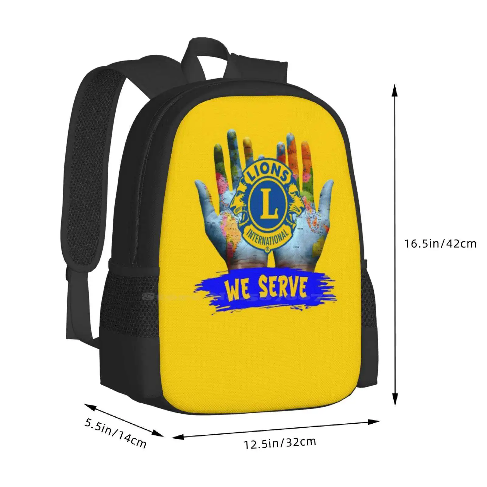 Löwen Club internat ionale Muster Design Tasche Studenten rucksack Benny0291 Lion Club internat ionale Organisation Team Familie