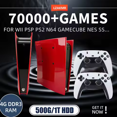 Retro Game Console X2 Batocera I3-3110M 1TB HDD 70,000+ Games 60+ Emulators for PS2 Wii PSP GC N64 4K HD TV Wireless Controller