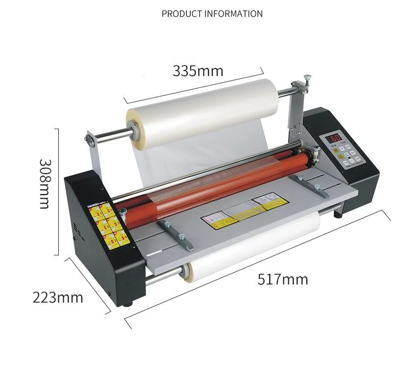 A3 /33cm Hot roll laminating machine i9350T Four Rollers Laminator Multi-function Film laminator w