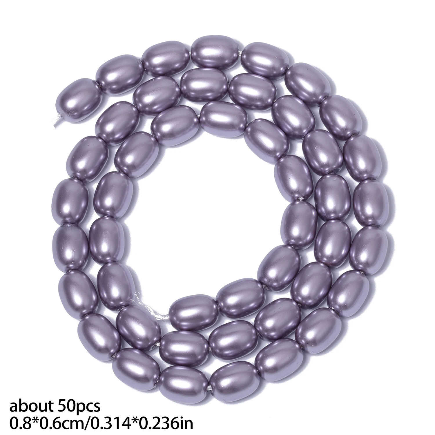 Mehrfarbige Jujube-förmige Glas-Imitationsperlen 3x4/6x8/8x10mm Zylindrische Dekorationsperlen für Handgemachte DIY-Halsketten – Detail 13