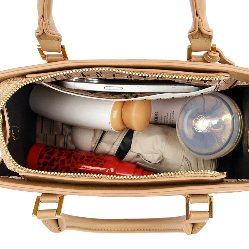 Fashion Brand Tote Bag Shoulder Crossbody Bags for Women 2024 New Luxury Leather Handbags Female Designer Messenger Bag Purse