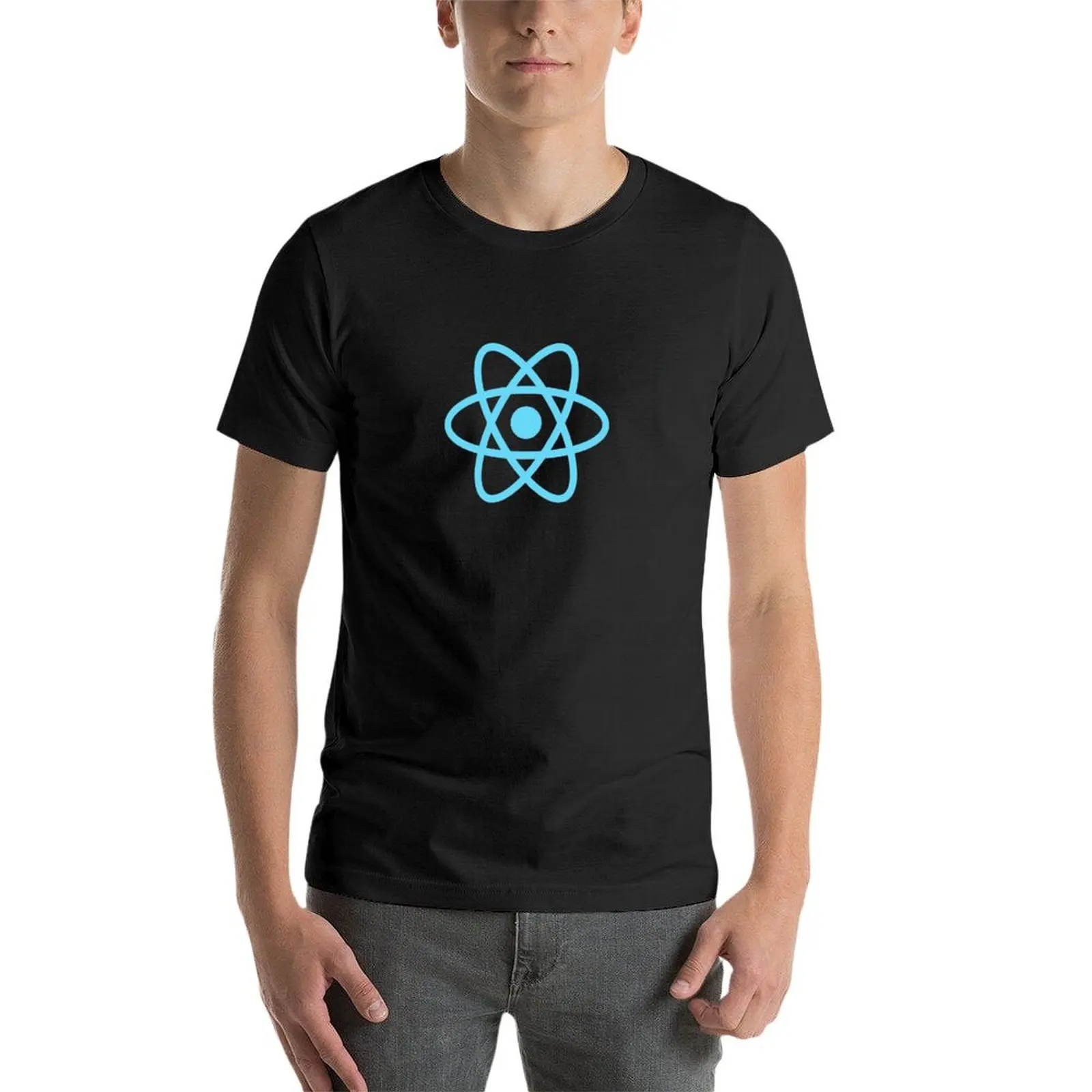 ReactJS React.js-Camiseta con Logo oficial para niño, camisa con diseño de la fruta del telar, para hombre