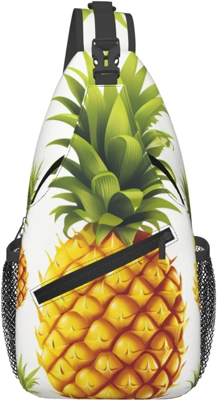 

Сумка-слинг, рюкзак-слинг для женщин и мужчин, нагрудная сумка, желтый ананас, сумка через плечо, походный рюкзак