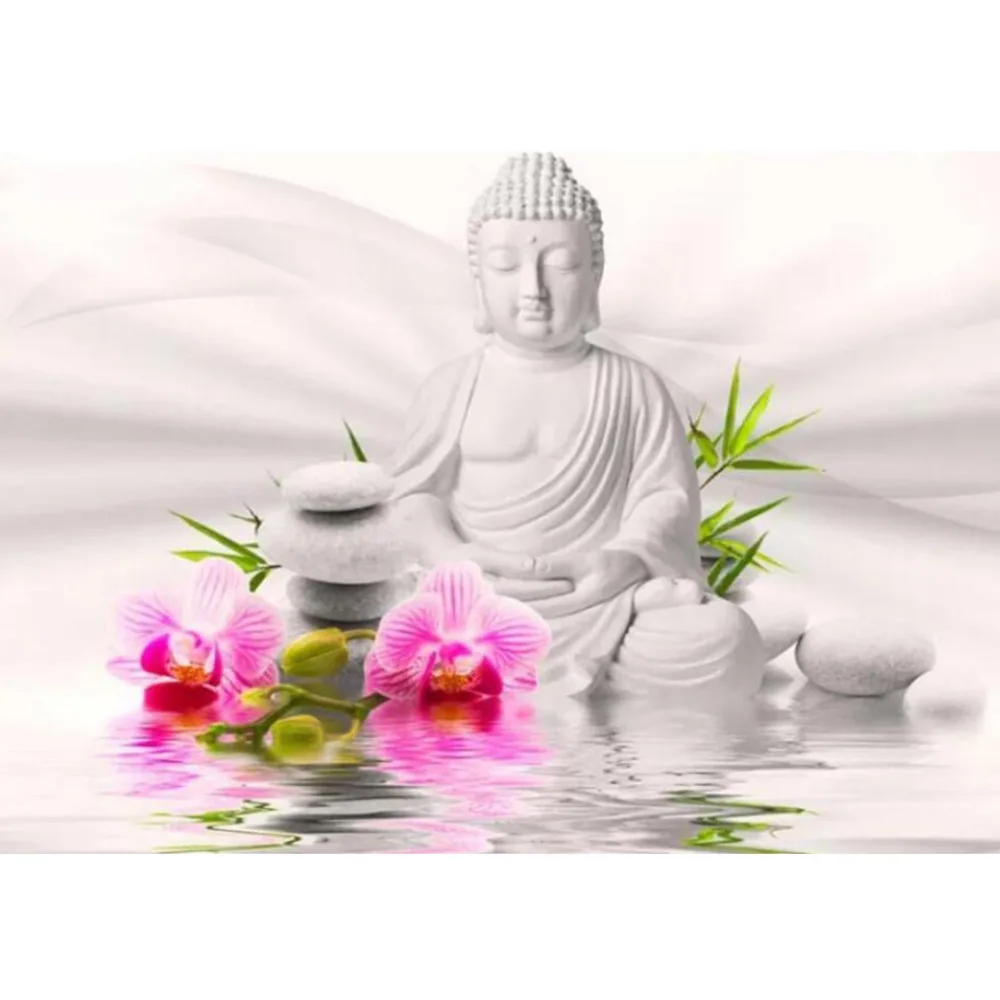 Buddha DIY 11CT Cross Stitch Embroidery Kits Craft Set Cotton Thread Printed Canvas Home Decoration Wholesale Dropshipping