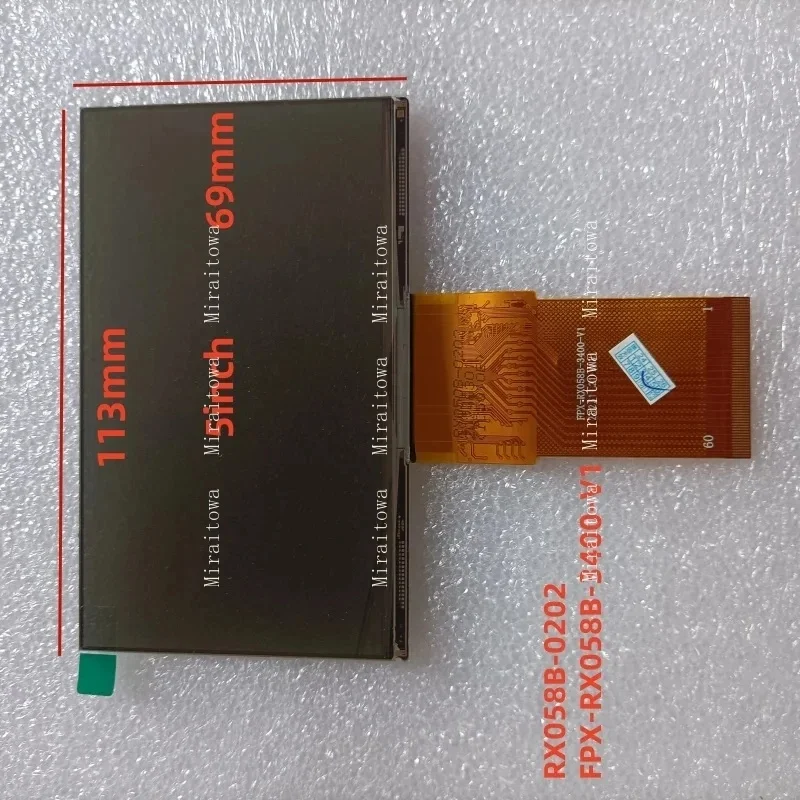 Original 5-inch RX058B-0202 FPX-RX058B-3400-V1 -V0 projector LCD display screen