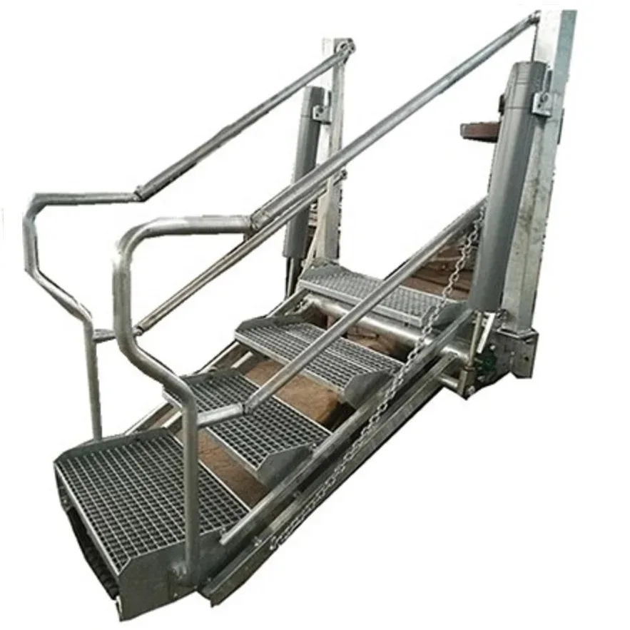 

Hot-dip galvanized steel portable folding staircase ladder