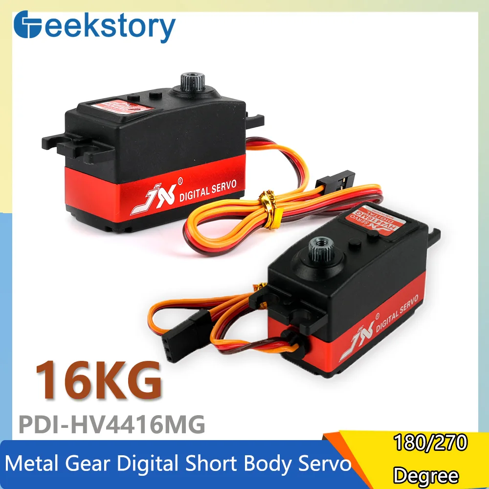 HV4416MG Digitale Servo 180/270 Graden 16KG Metal Gear Motor Korte Body Servo Voor Auto Robot Boot Helikopter model DIY Speelgoed