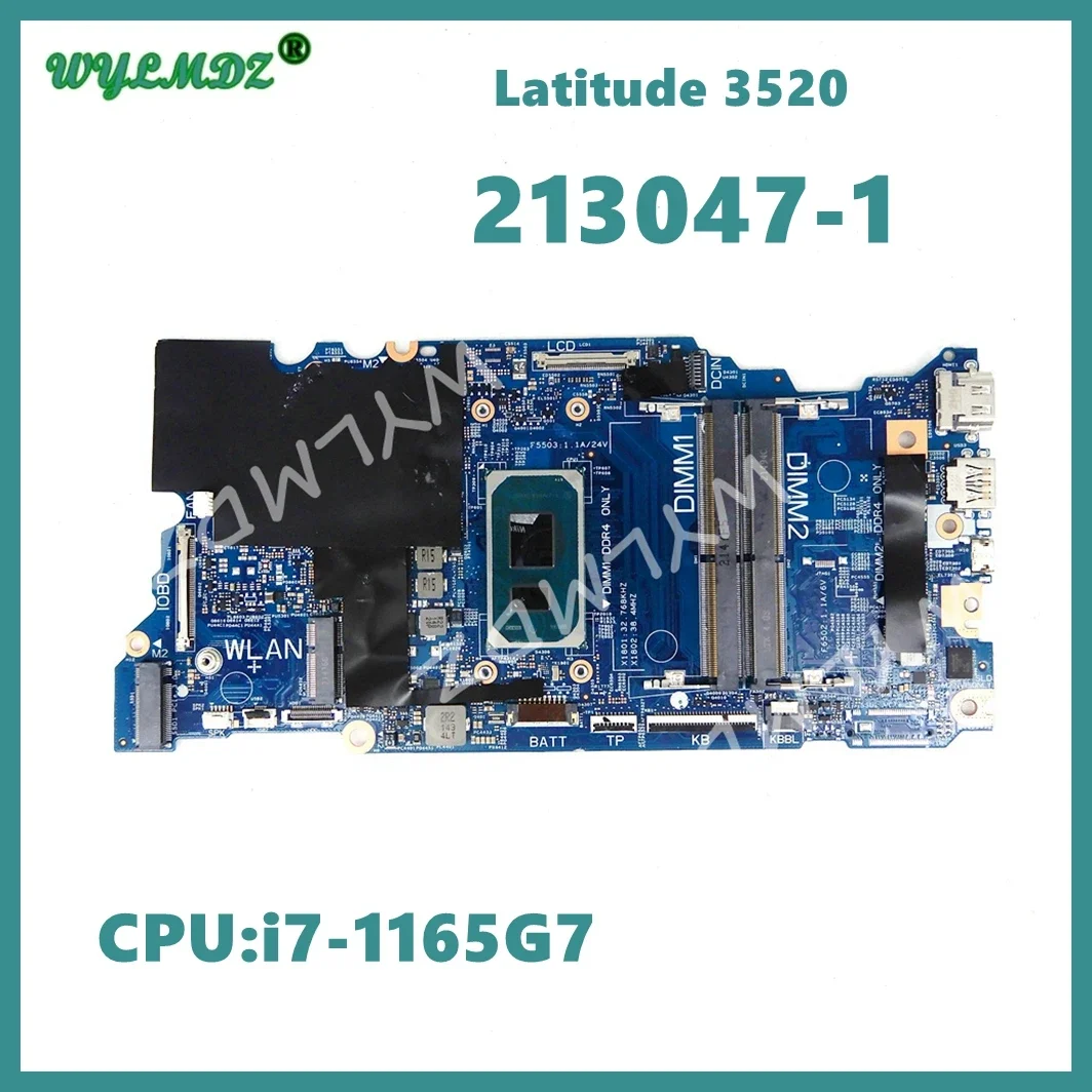 

213047-1 With CPU: i3-1125G4 i5-1135G7 i7-1165G7 Notebook Mainboard For DELL Latitude 3520 Laptop Motherboard 100% Tested OK