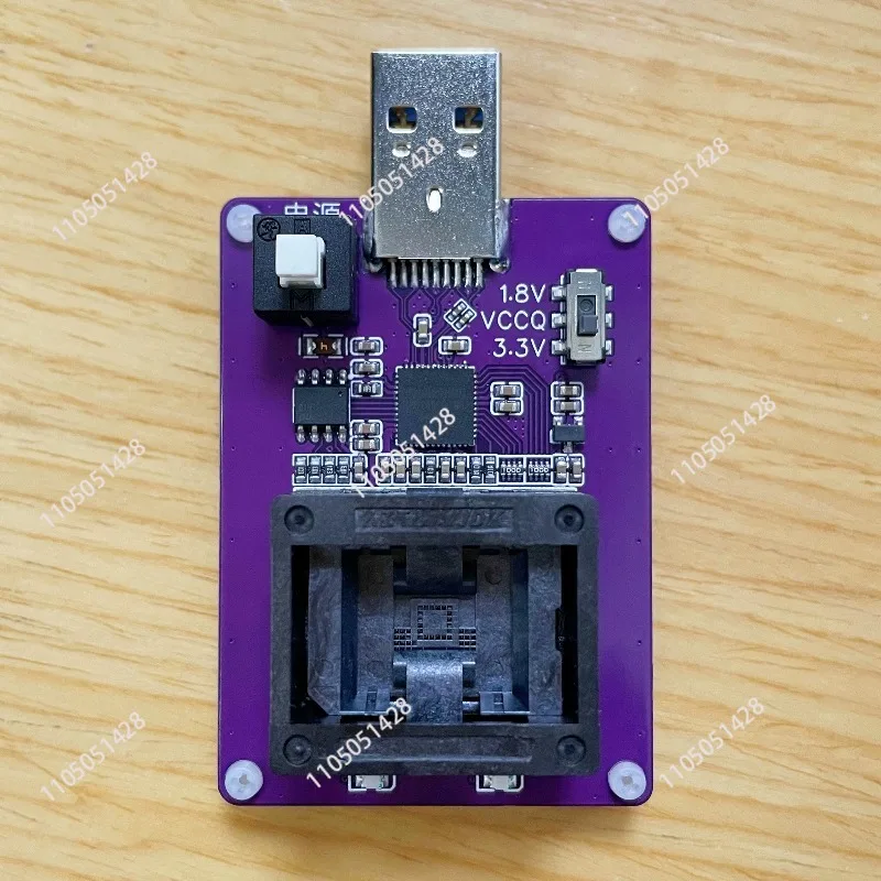 EMMC153 burner seat to USB3.0 mirror read and write EMMC chip test bga153 test rack GL3224