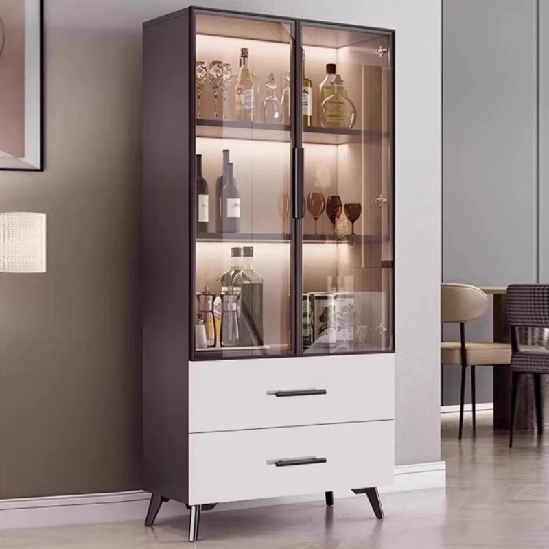 

Design Furniture Bar Drinks Cabinet Home Vitrina Glass Display Display Showcase Armoire De Bar D'angle Storage Vitrine Cupboard