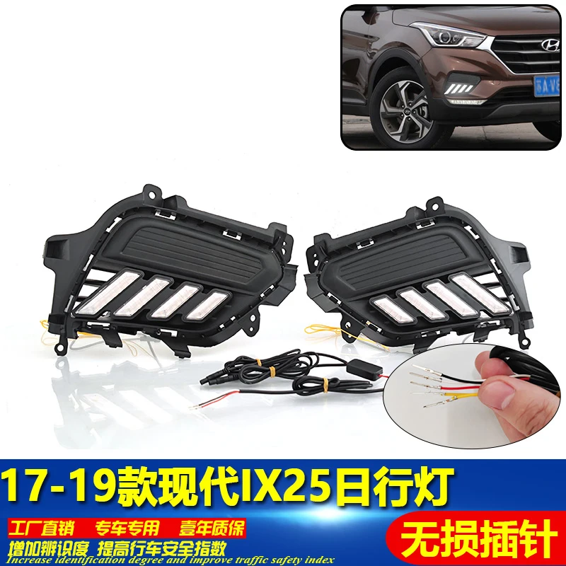 

Dynamic car bupmer head light for Hyundai IX25 daytime light creta LED 2017~2019y car accessories fog for Hyundai headlamp