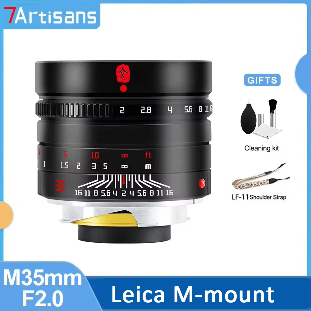 7artisans M35mm F2.0 35 مللي متر كامل الإطار صورة رئيس عدسة الكاميرا اليدوية ل لايكا M-mount M-M2 M3 M7 M9P M10 M10R M10P M11 M-P