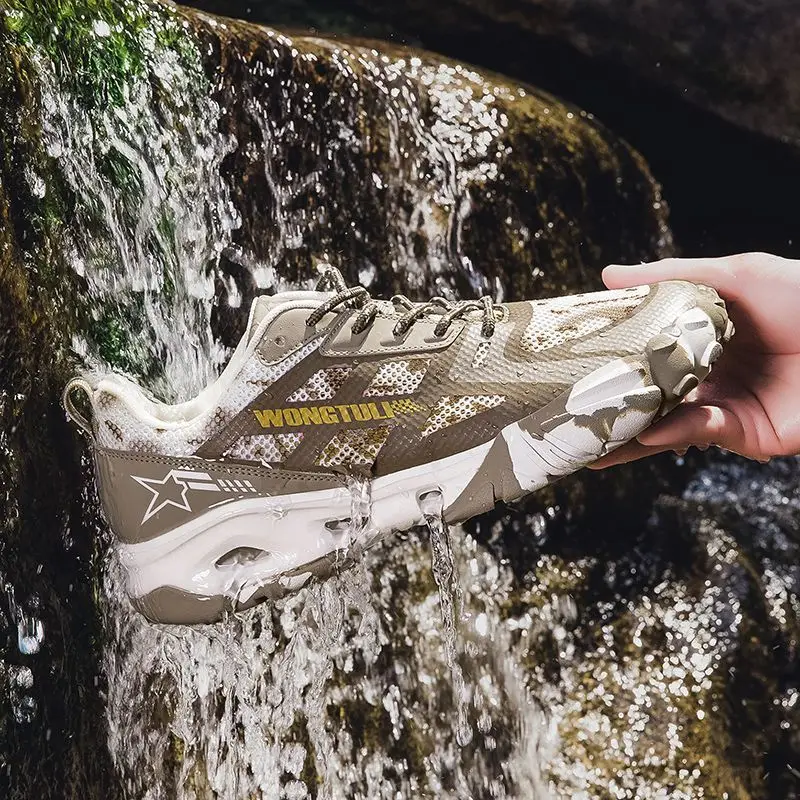 2025 Unisex Hiking Boots Breathable Mesh Comfortable Sneakers Outdoor Leisure Summer Fishing Shoes