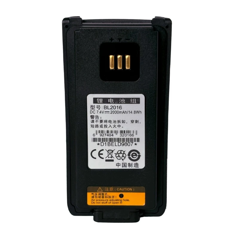 Newest BL2016 7.4V 14.8Wh 2000mAh Rechargeable Battery for Hytera PD982 PD980 PD985 PD985U High Quality Walkie-talkie Battery