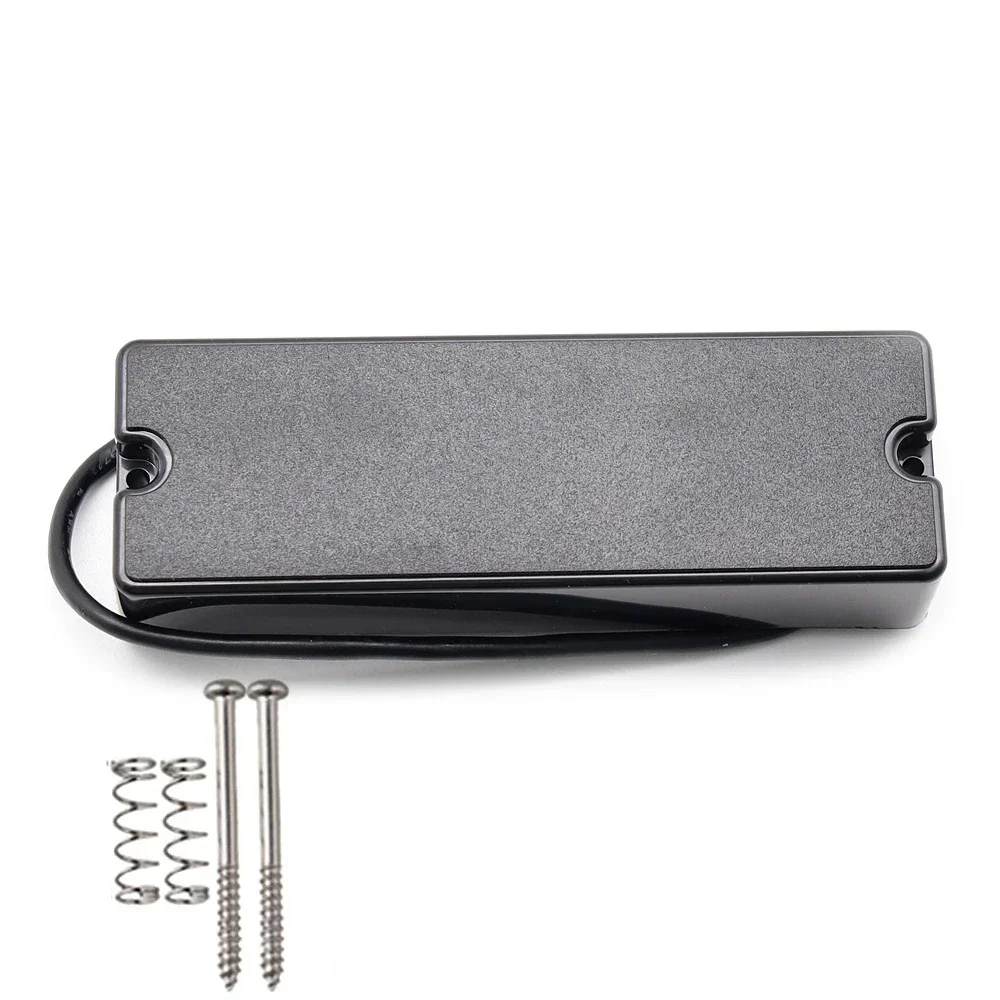 Black Closed Style 6 String Bass Humbucker Pickup For Electric Bass Guitar Pickup (Pack Of 2)