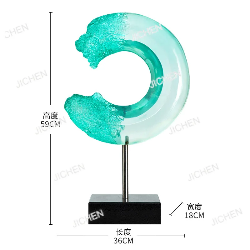 

Nordic modern simple transparent abstract desktop ornaments living room porch study art decoration handicrafts decoration