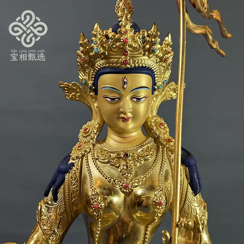 Big white umbrella cover Buddha mother pure copper gilt Buddha statue selection y1 Tibetan tantra Buddhist hall