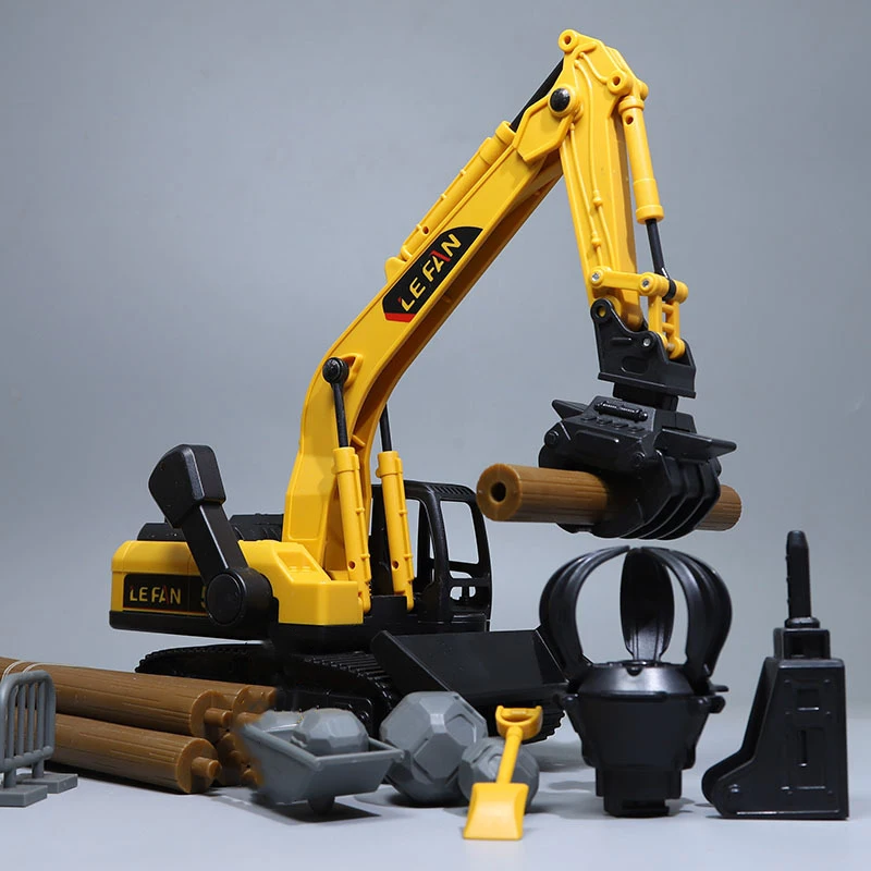 

Diecast Engineering Excavator Crane Car Models Inertial Truck Tractor for Children Kids BOY Game Vehicle Educational Toys