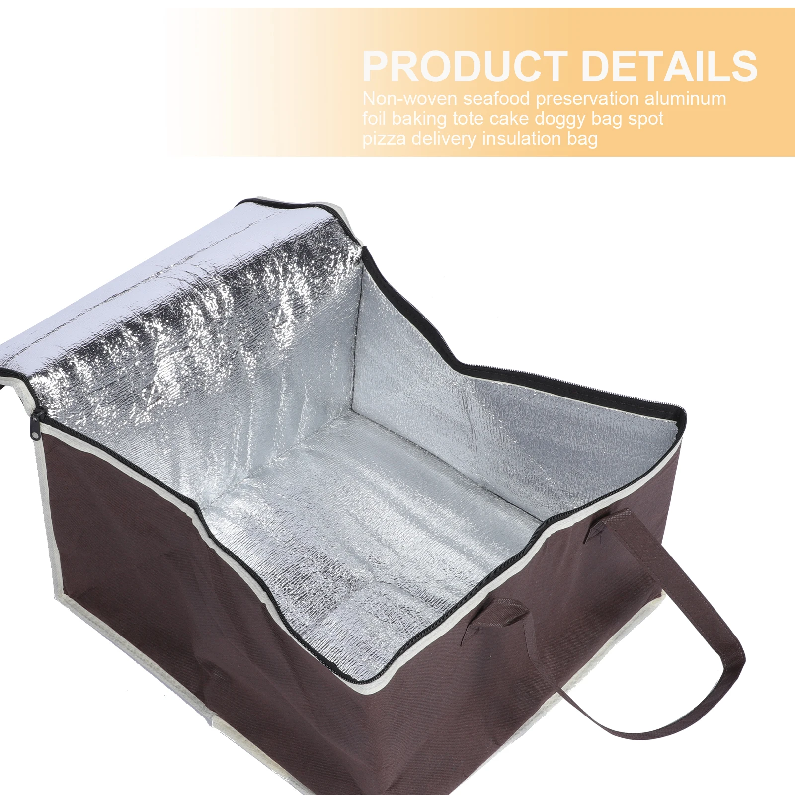 

1pc Portable Cake Lunch Box Insulated Food Delivery Bag For Lunch Bento Seafood Reusable Grocery Insulation Bag Tote