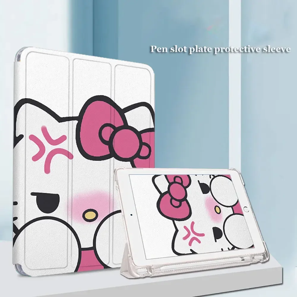 Hello Kitty Tablet Case for iPad 2021 10.2inch Pro 2018 2020 11inch Cartoon Fold Protect Case iPad Air4 5 10th 10.9inch Funda