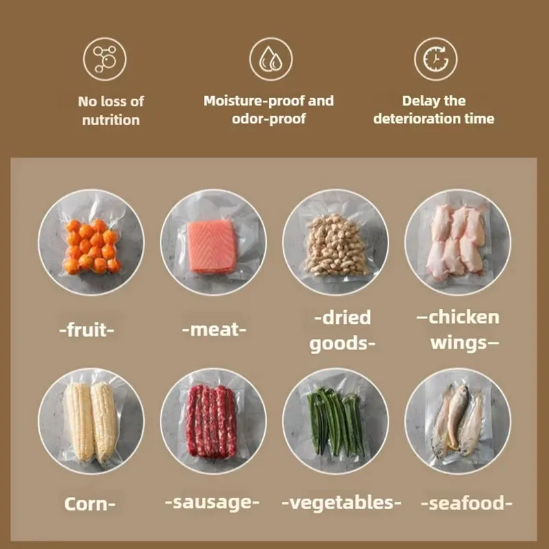 It has 2 modes, vacuum sealing machine 2-in-1 vacuum sealing machine, welding equipment, vacuum sealing, for fruits, meat, etc. image 5