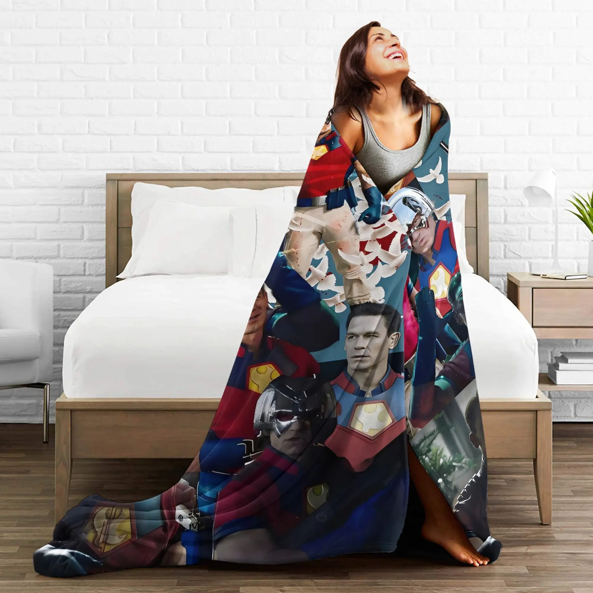 صانعي السلام بطانيات قطيفة الطفل الفانيلا رمي بطانية للمنزل ديكور دافئ مخصص جودة المفرش هدية فكرة #5