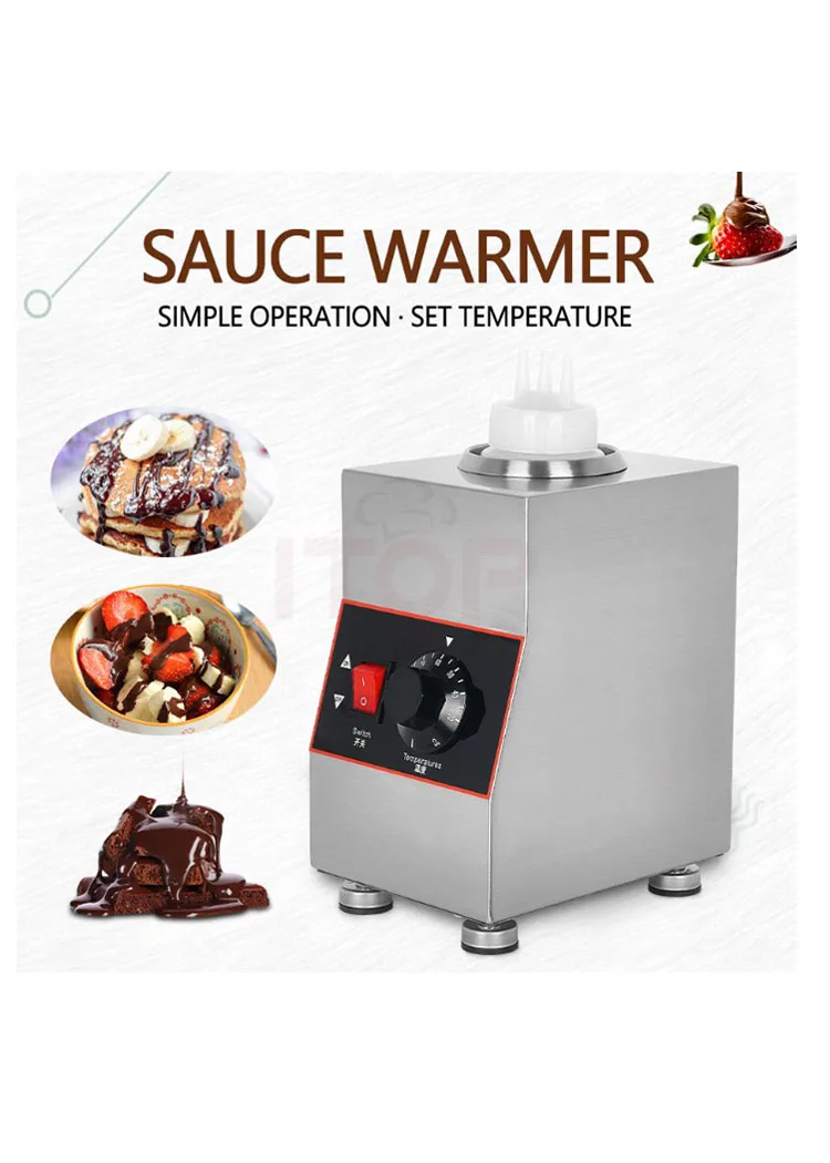 Electric Heating Warmer Machine for Chocolate, Stainless Steel, Soy, Jam, Sauce Warmer, 110 V, 220V