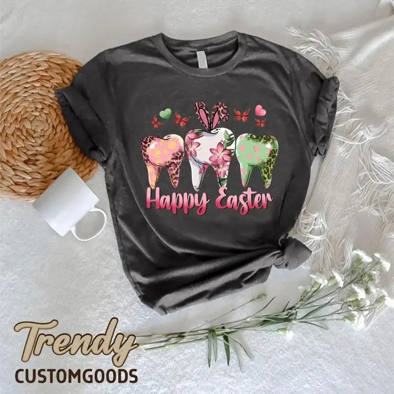Happy Easter DentisT T Shirt Dental Day Shirtth For Hygienist