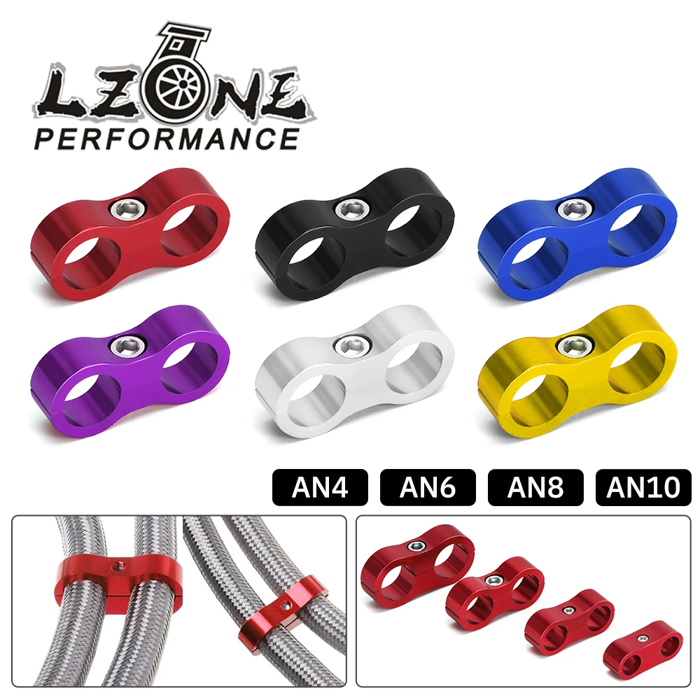 1PC Uniwersalny AN4 AN6 AN8 AN10 AN12 Pręt Olej Paliwo Woda Wąż Rura Seprator Dzielnik Zacisk aluminiowy separator przewodów JR-SLJN01