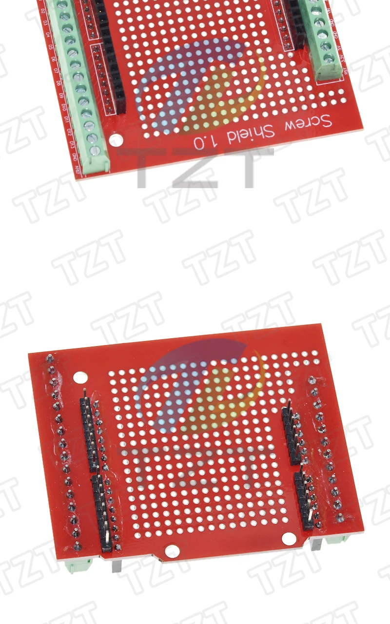 TZT 1/3PCS Proto Screw Shield V1.0 Montierte Anschluss-Prototyp-Erweiterungsplatte für UNO R3 – Detail 6