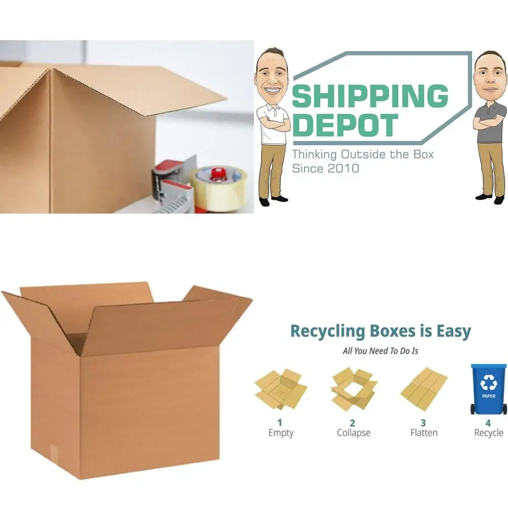 

Набор из 25 гофрокартонных коробок размером 12x12x16 дюймов для доставки, упаковки и переезда