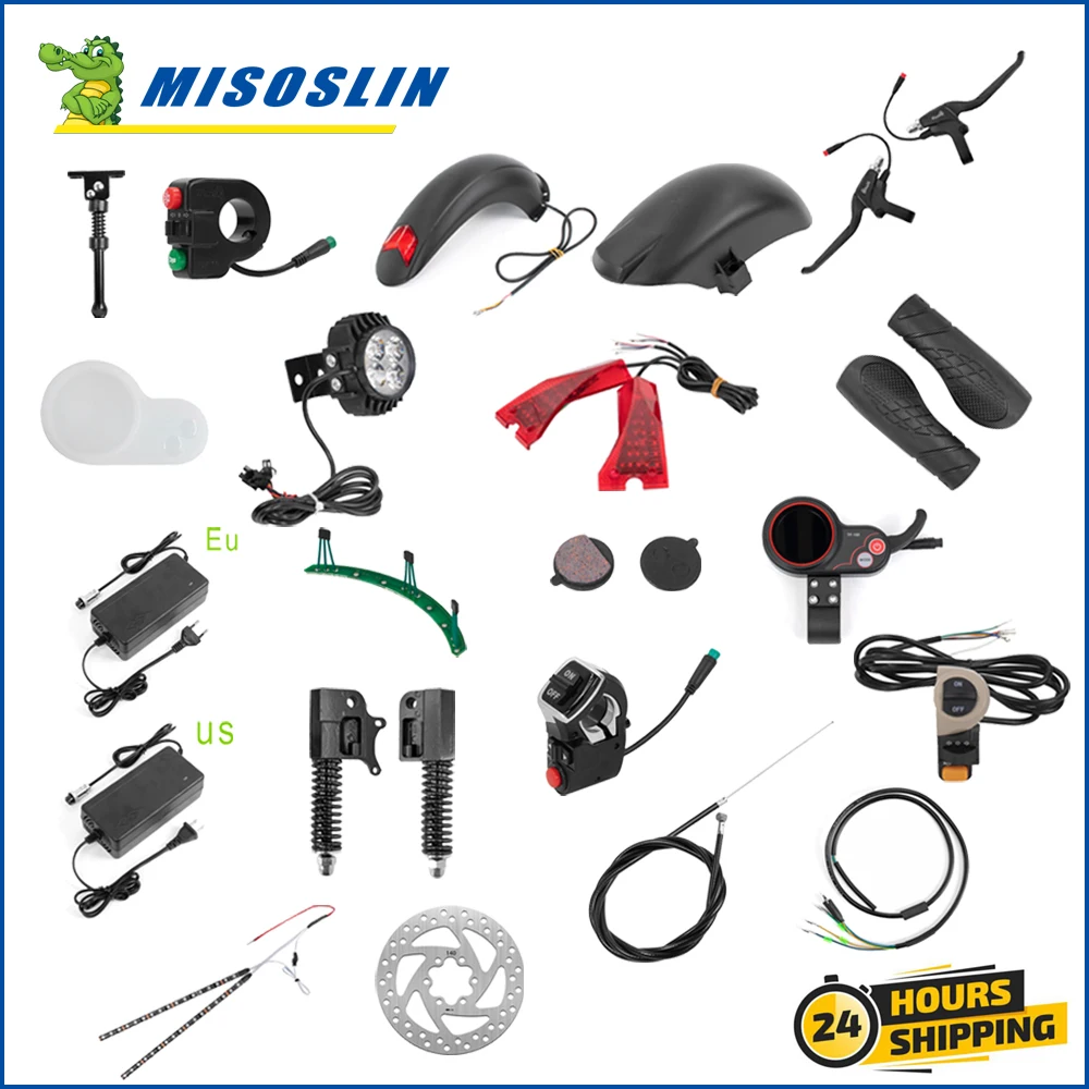 Mudguard Electric Scooter for Kugoo M4 Fender Accessories Display Front Suspension Turn Signals on/Off Button Light Switch Parts