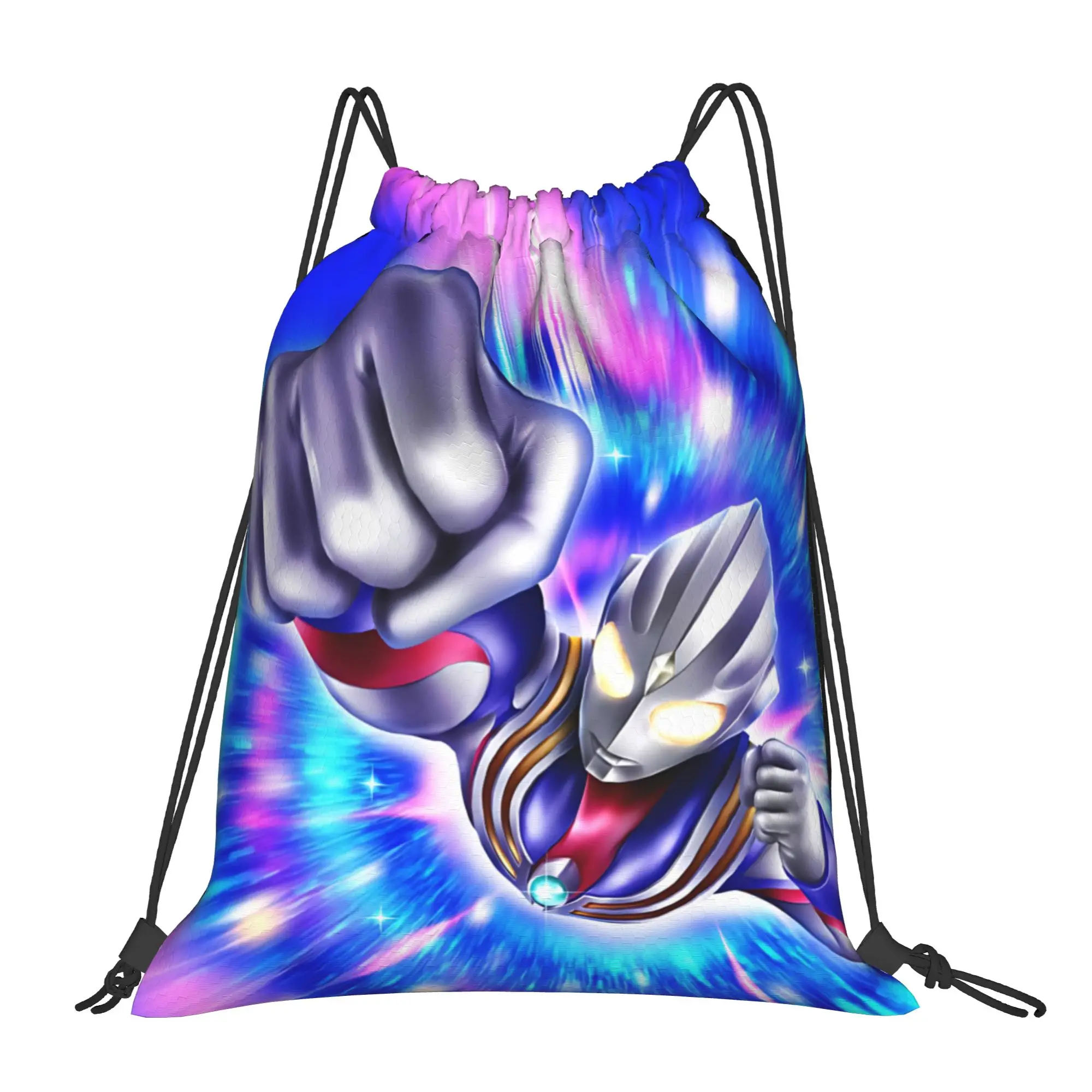 bag Pouch Ultraman  Drawstring Bags Gym Pouch Print Backpack Boy Girls School Shoe Bag