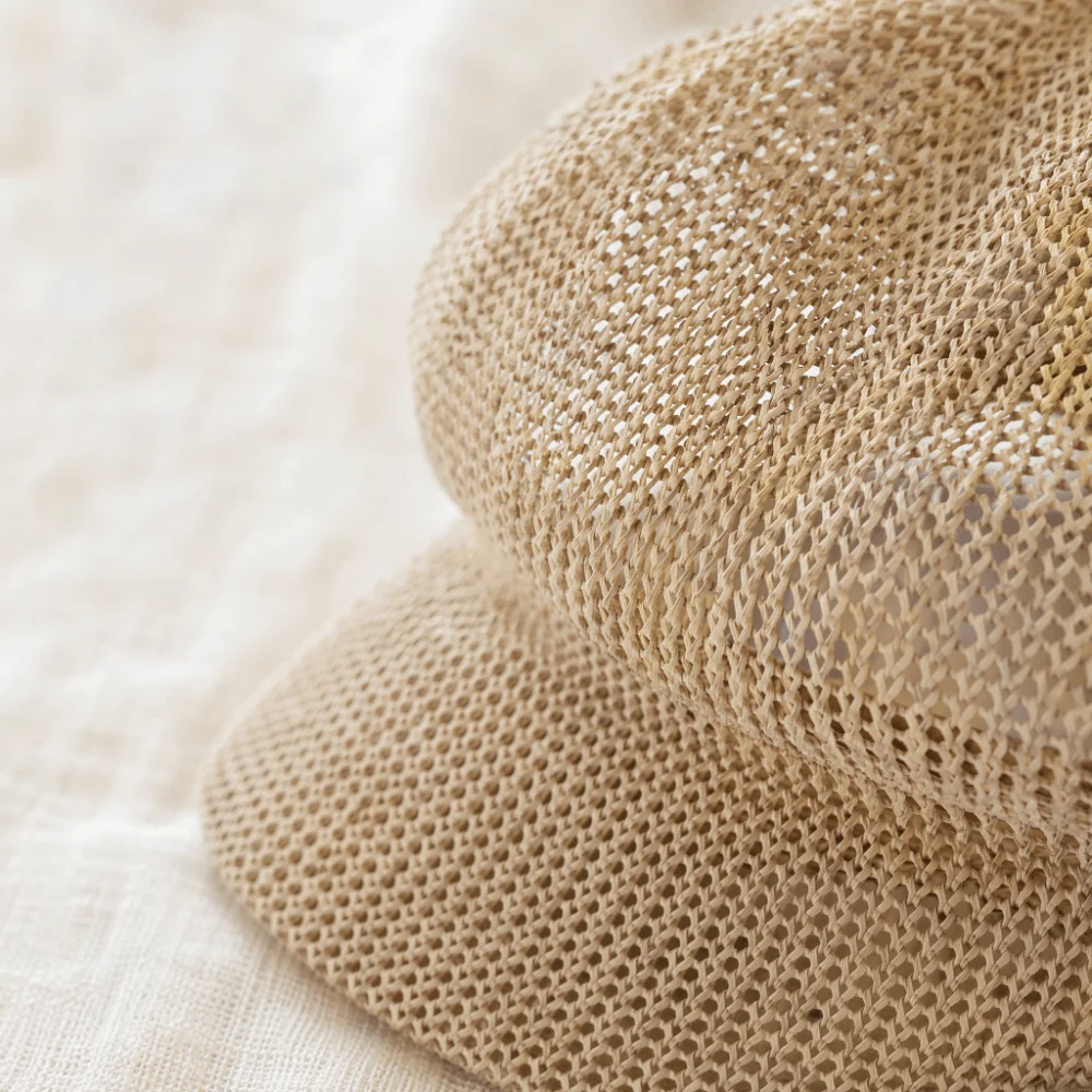Girls Breathable Octagonal Hat Thin Multiple Colors Sunshade Hat Solid Color Mesh Design Beach Hat Beach