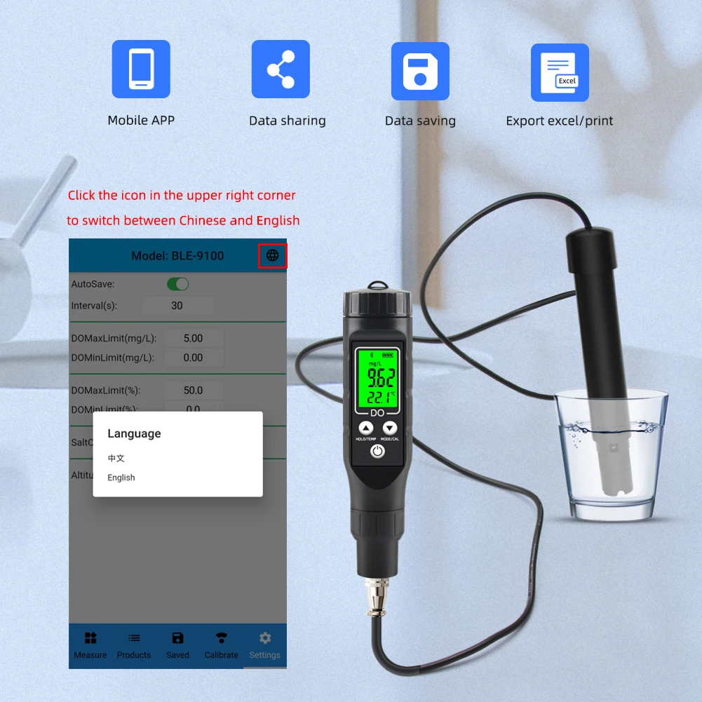 BLE-9100 블루투스 용존산소 측정기 0.0-30. - Do Oxygen Meter 리뷰 및 가격