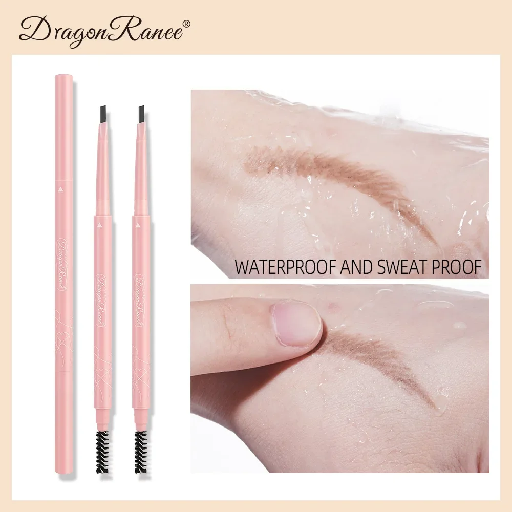 Heallor 0.5mm ultra-thin Eyebrow pencil Eyebrow Brush With Wild Eyebrows Cream Concealer Square Eye Brow Make Up Brushes For Wom