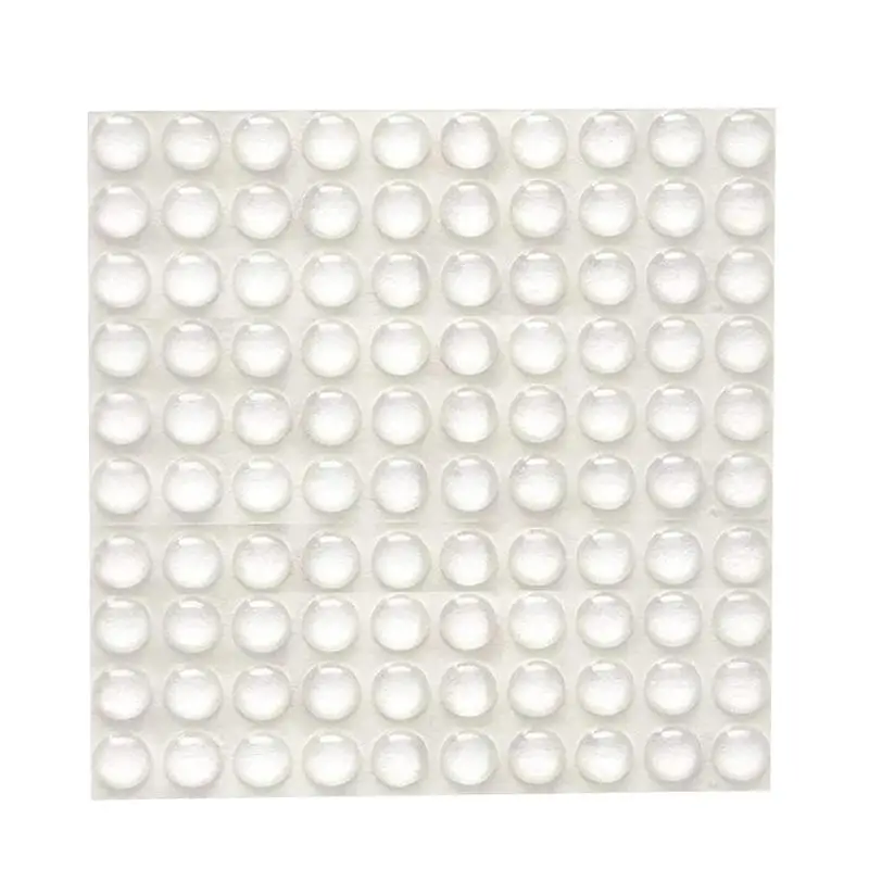 Бамперы для дверей шкафов, прочные самоклеящиеся прозрачные пробки для дверей, резиновые мебельные подушки в горошек, защитные накладки, крошечные бамперы