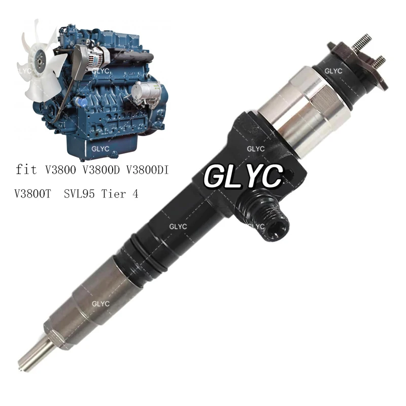 095000 6800 095000-6800 Injector for Denso 1J508-53050 1J500-53051 1J508-53052 for Kubota V3800 V3800D V3800DI V3800T 3.8L