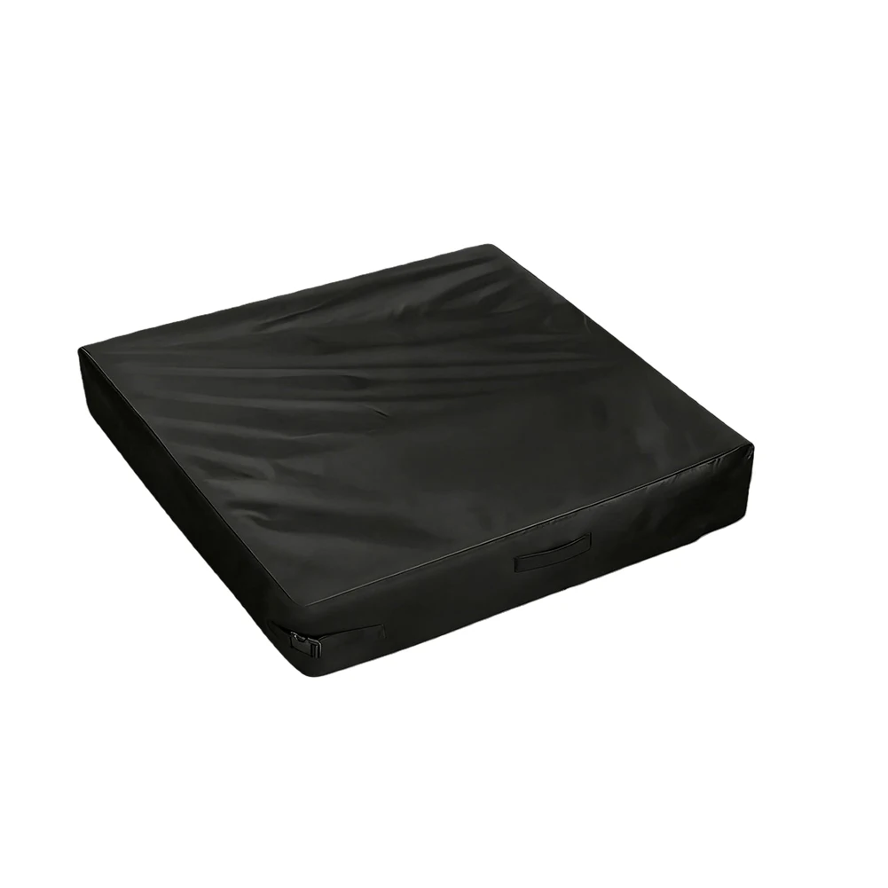 

Sandbox Dust Cover Waterproof Outdoor Lid for Square Sandboxes 127L 102W 20H cm Black Oxford Fabric with Side Handles