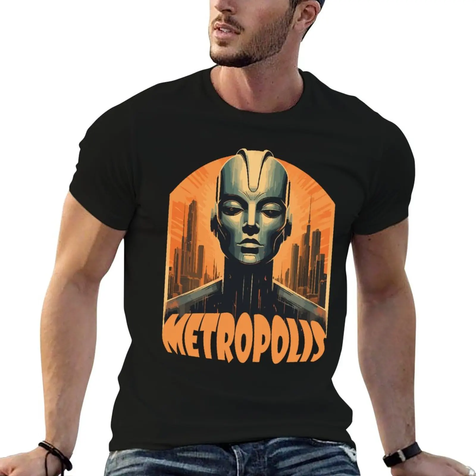 

shirts man cotton t T-Shirt Metropolis shirt t graphic man
